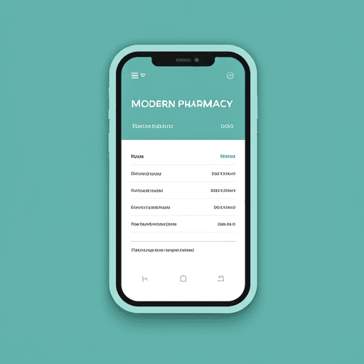 Modern pharmacy app interface